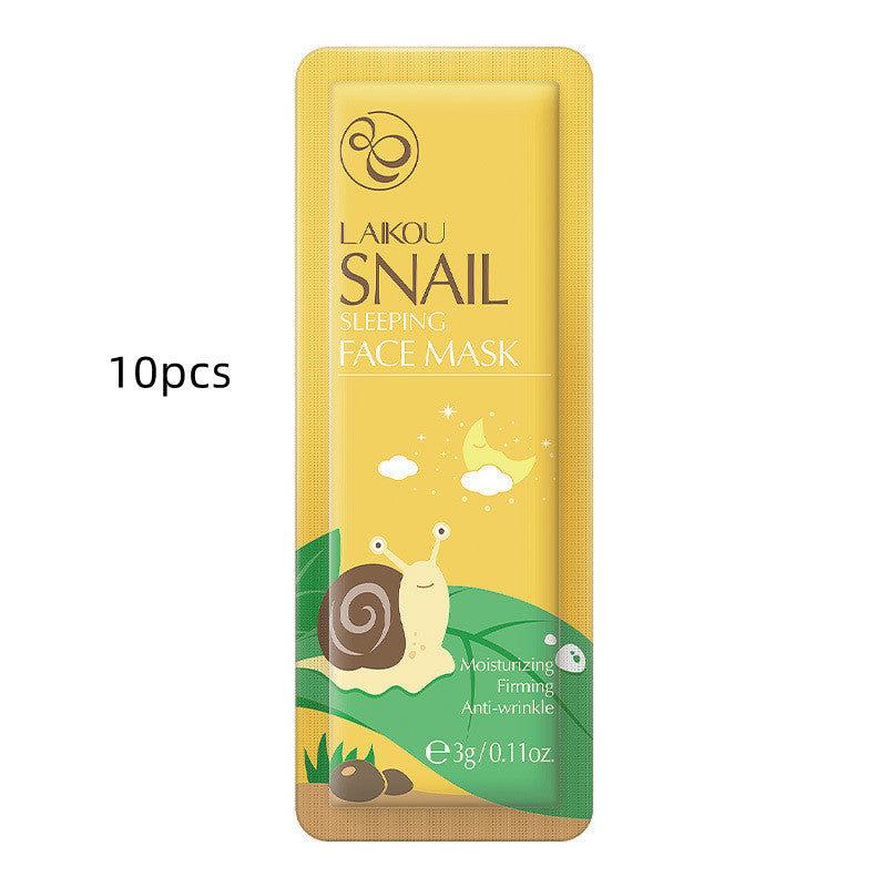 Snail Sleeping Mask Bag Packed No-rinse 3g Single Sheet