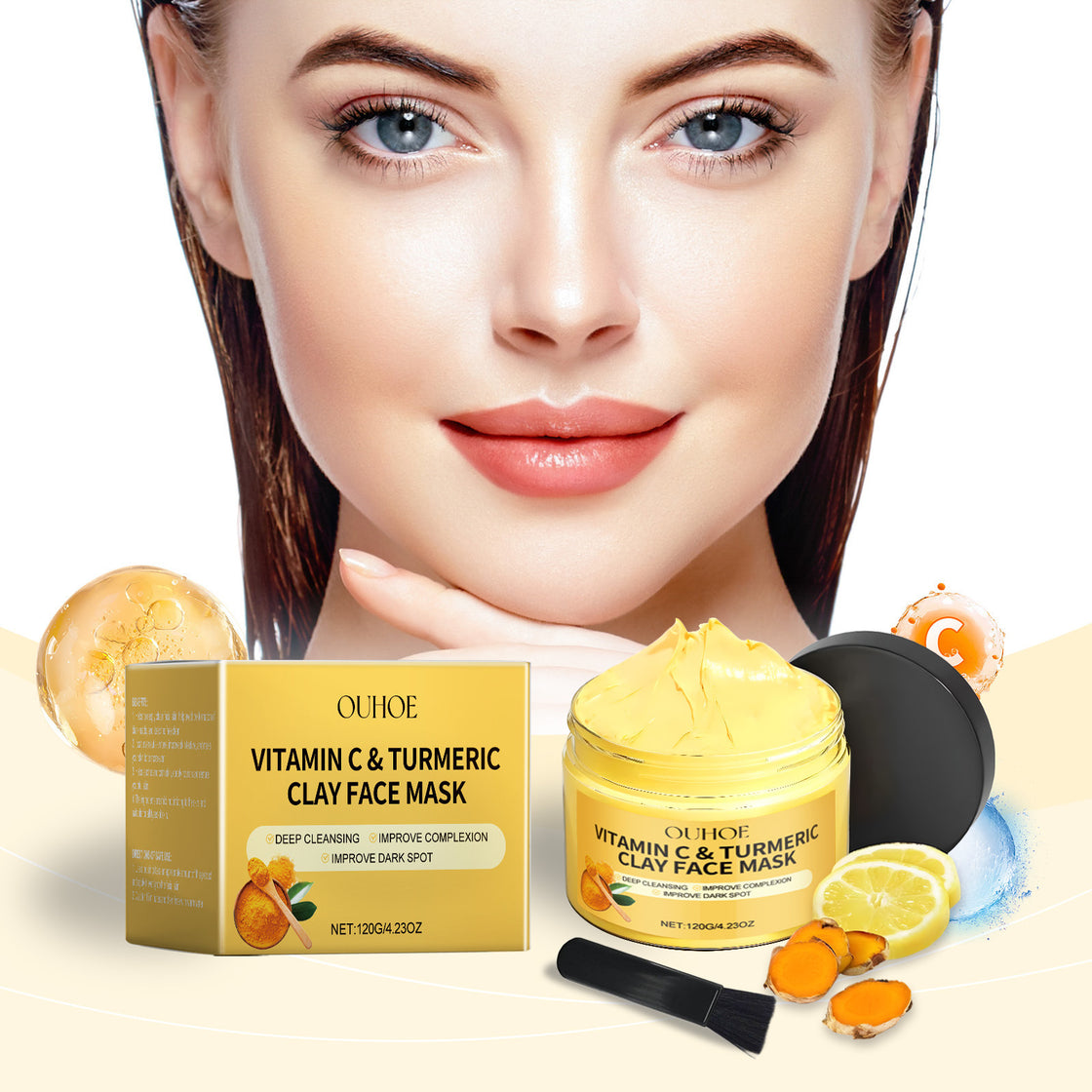 Vitamin C Turmeric Oil Mud Mask Nourish Skin