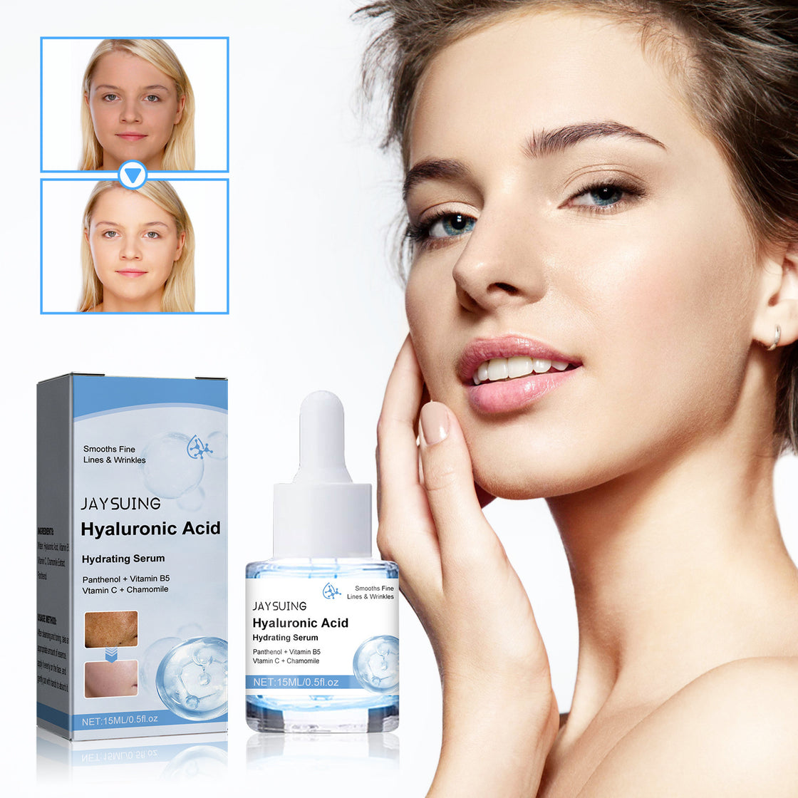 Hyaluronic Acid Skin Care Hydrating Anti-wrinkle Moisturizing Facial Skin