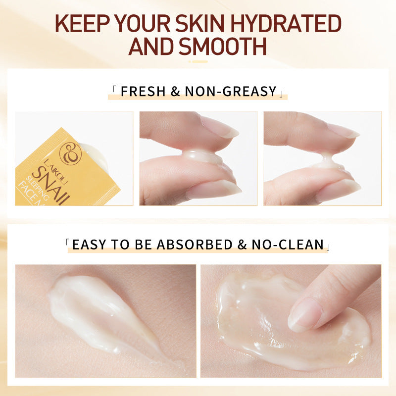 Snail Sleeping Mask Bag Packed No-rinse 3g Single Sheet