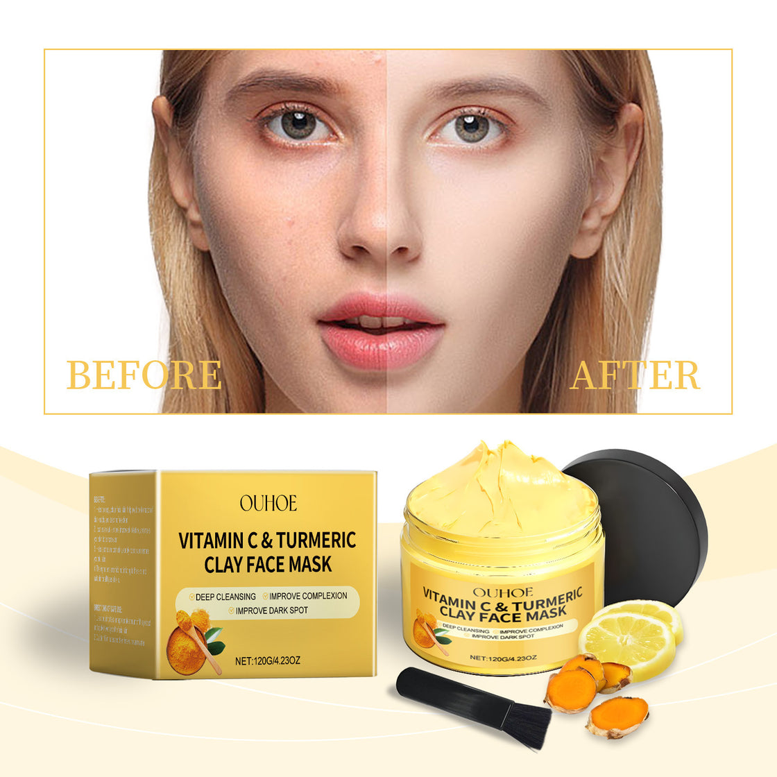 Vitamin C Turmeric Oil Mud Mask Nourish Skin